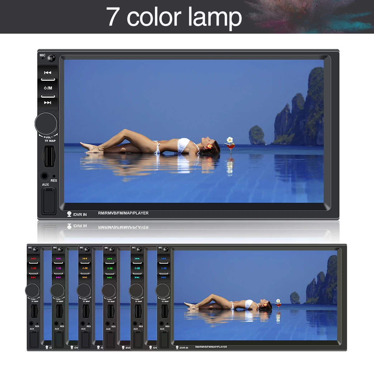 2 din car radio gps auto radios navigation multimedia player touch screen vehicle GPS navi double din autoradio