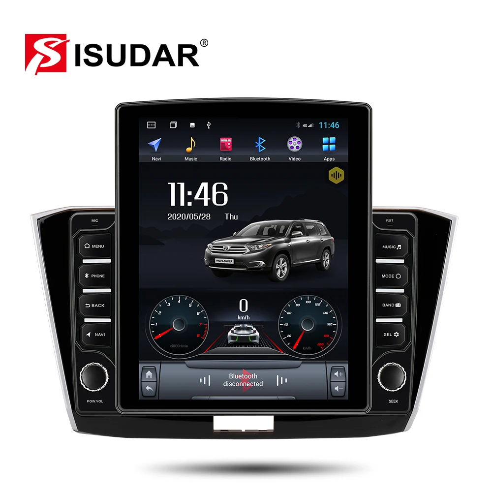 Isudar H53 4G 1 Din Android авто радио для VW/Volkswagen/Passat b8 Magotan 2015 Автомобильный мультимедийный