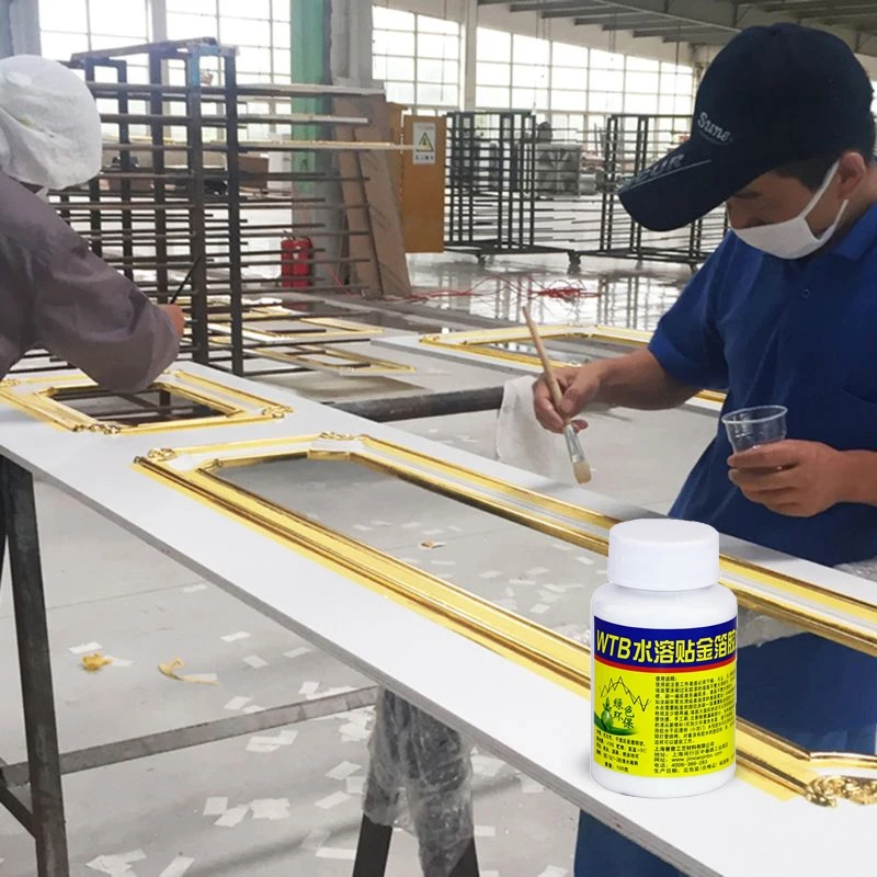 

2021 New Gilding Glue Gold Leaf Foil Water-based Glue for Metal Foil Sheets Arts Craft Paper Home Decortion 100ml/bottle Gilding