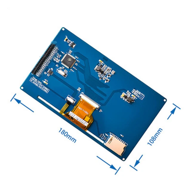 

The 7-inch TFT LCD screen module can be driven by each single-chip microcomputer with a resolution of 800*480 with touch SSD1963