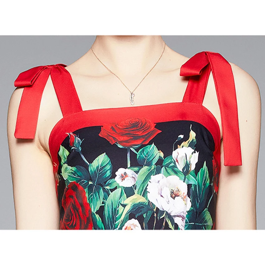 

Summer Holiday Sundress Women Sleeveless Print Vintage Mini Dress High Quality Fashion Designer Runway Dresses Vestidos