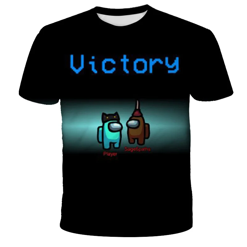 

Children's Fun Game Print T-Shirt, Cartoon Hip-Hop Short-Sleeved T-Shirt For Boys And Girls, Street Children's Clothing