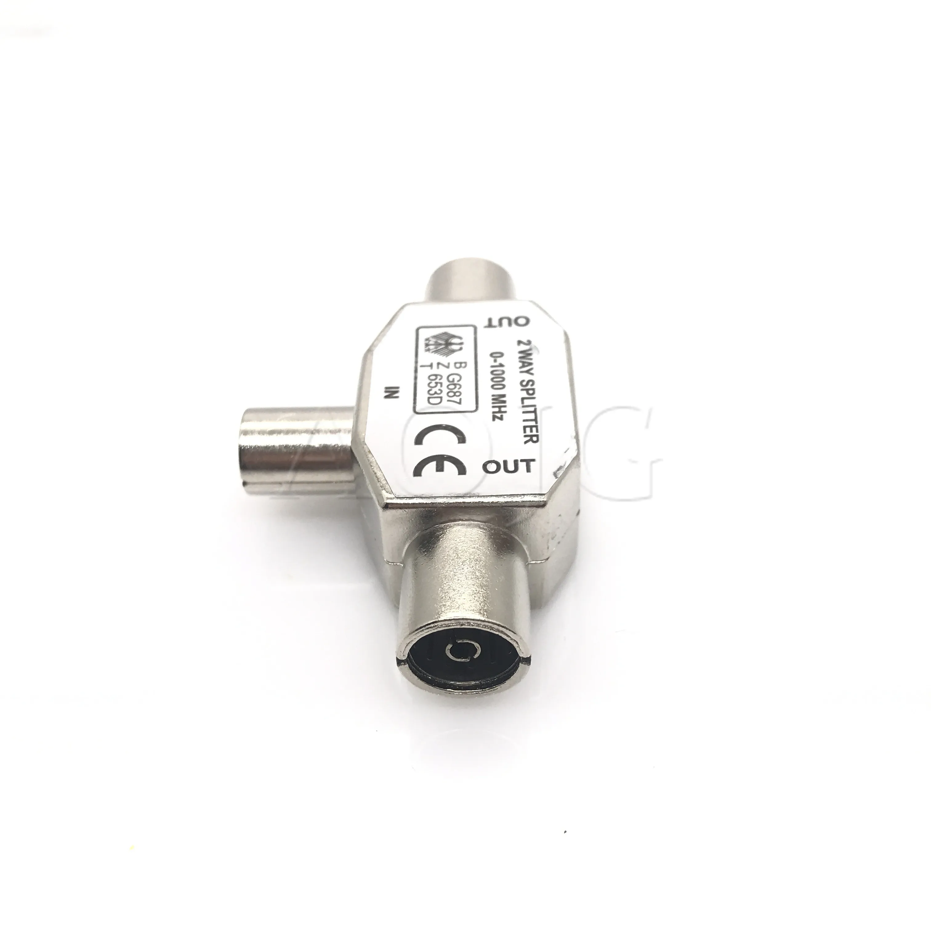 2 Way TV Aerial Coaxial Splitter Coax Metal Signal T Adapter Combiner Female to 1 Male for TV/T Adapters | Обустройство дома