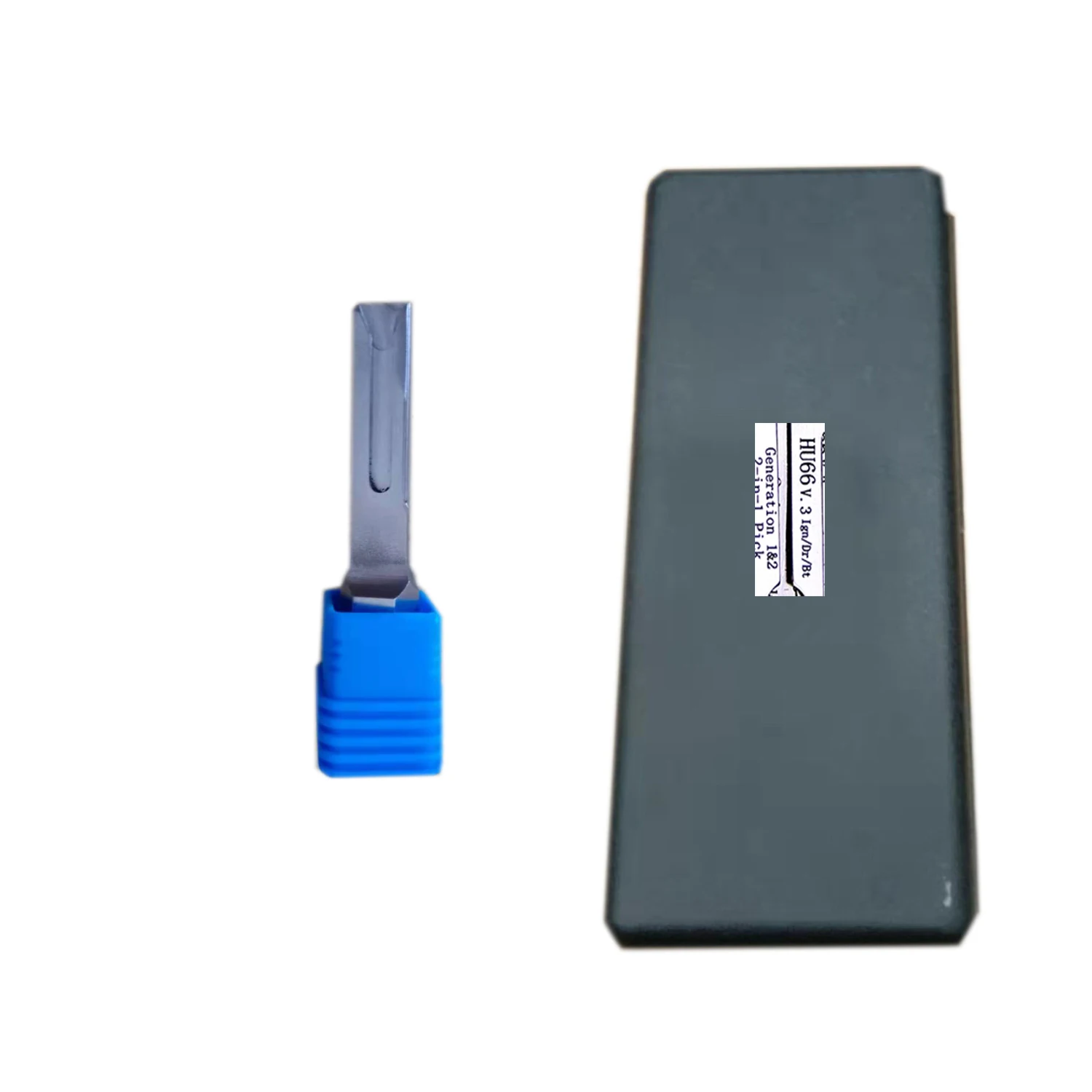 Ключ питания HU66 с блокировщиком и декодером 2 в 1 Lishi слесарные инструменты для VW -