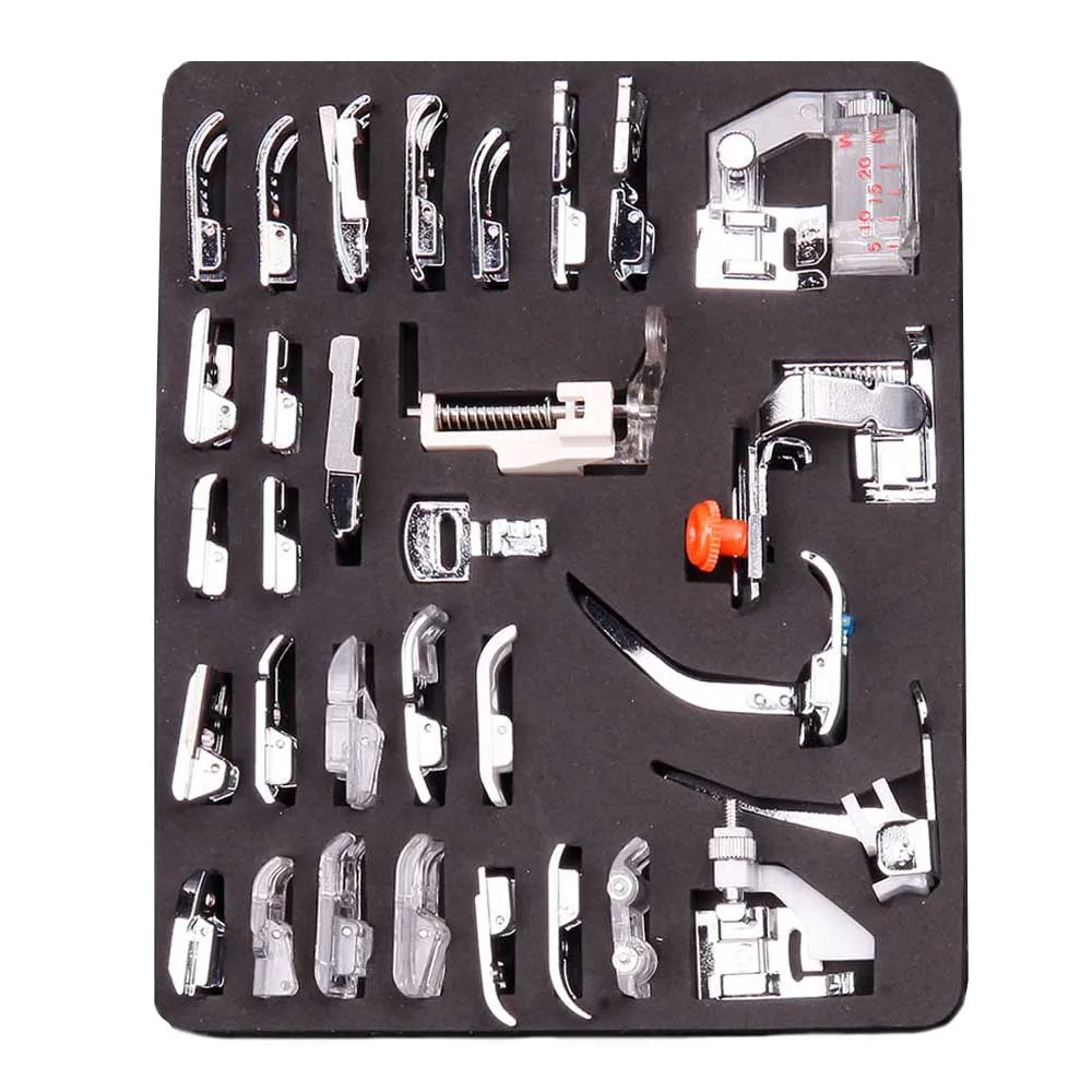 Аксессуары для швейных машин набор прижимных лапок оверлок дома в коробке