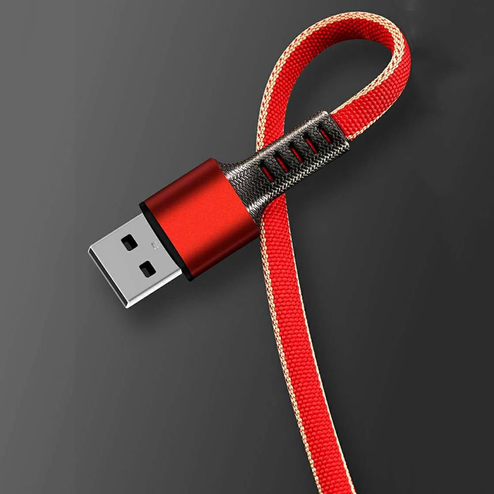 USB кабель для iPhone XS X 8 7 6 Быстрая Зарядка Кабели нейлон 3 в 1 мульти Тип C Micro USB кабель для передачи данных для samsung зарядное устройство Шнур