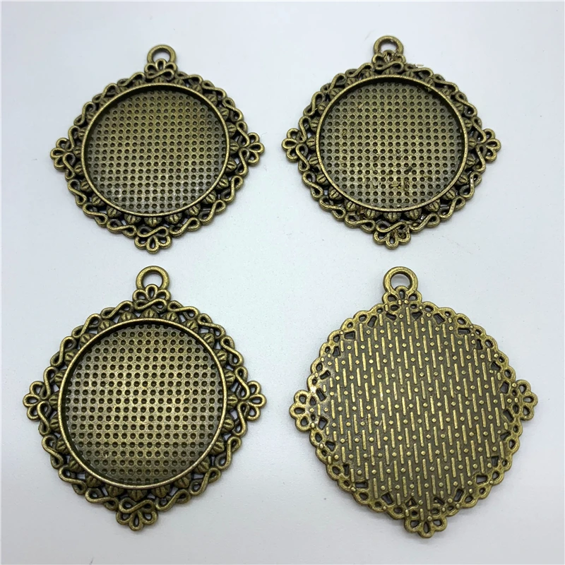 2 шт. настройки кабошона из сплава 25 мм основание для самостоятельного