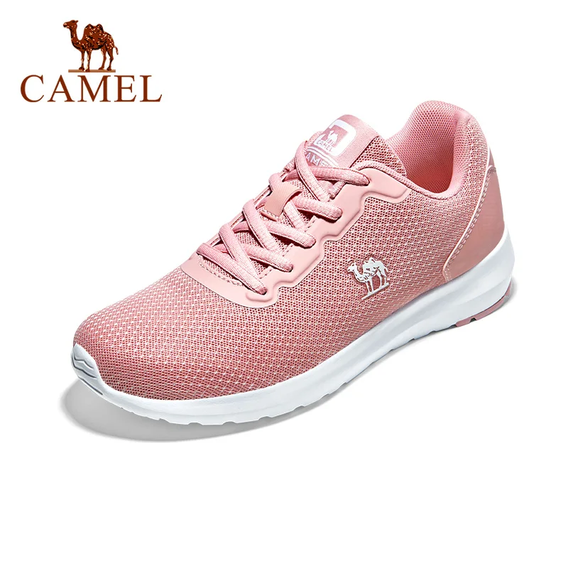 

CAMEL New Fashion Women Ultralight Breathable Running Shoes Comfortable Outdoor Sports Jogging Walking Female Sneakers Pink