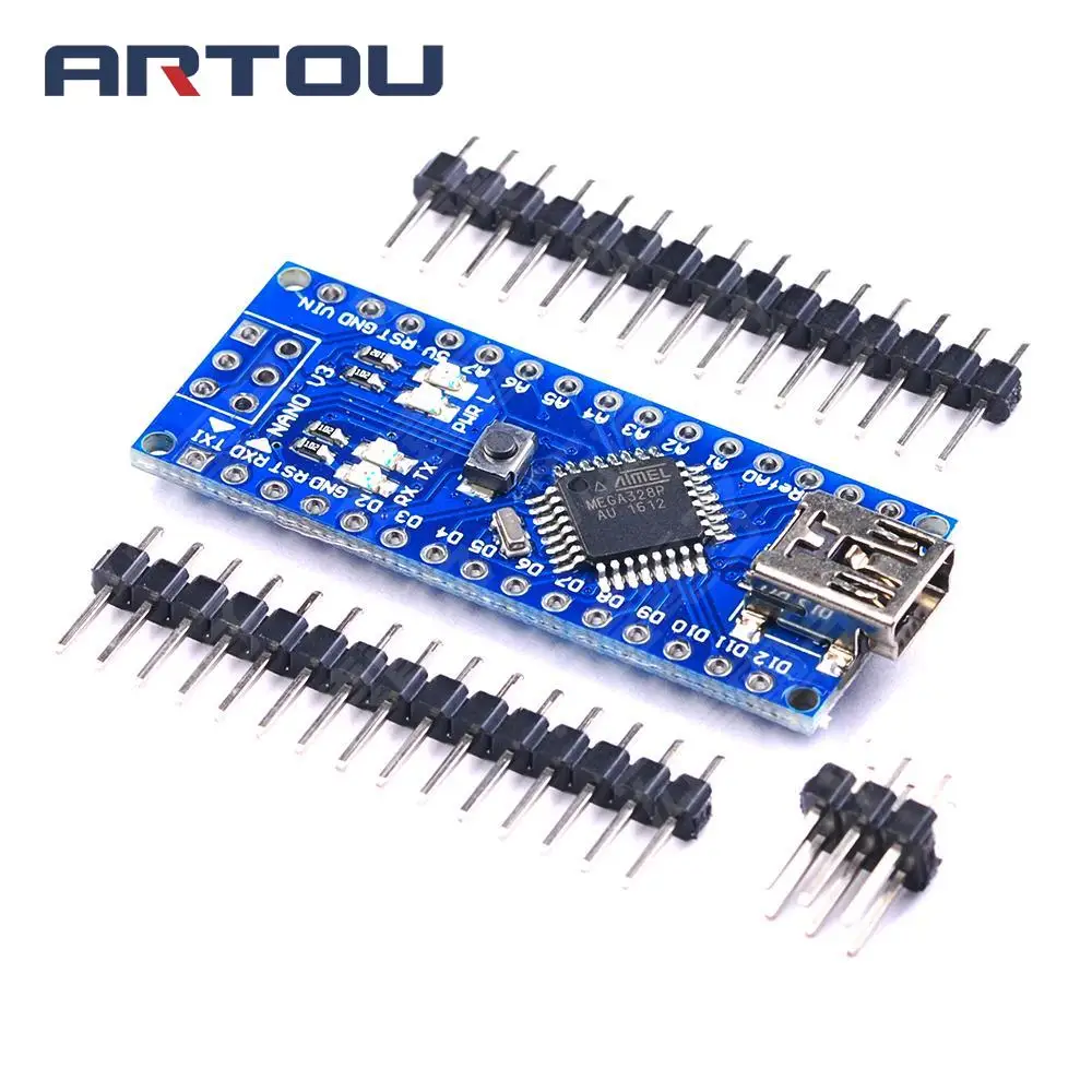 10 шт. Nano Mini USB с Загрузчиком совместимый контроллер 3 0 Для arduino CH340 драйвер 16 МГц v3.0