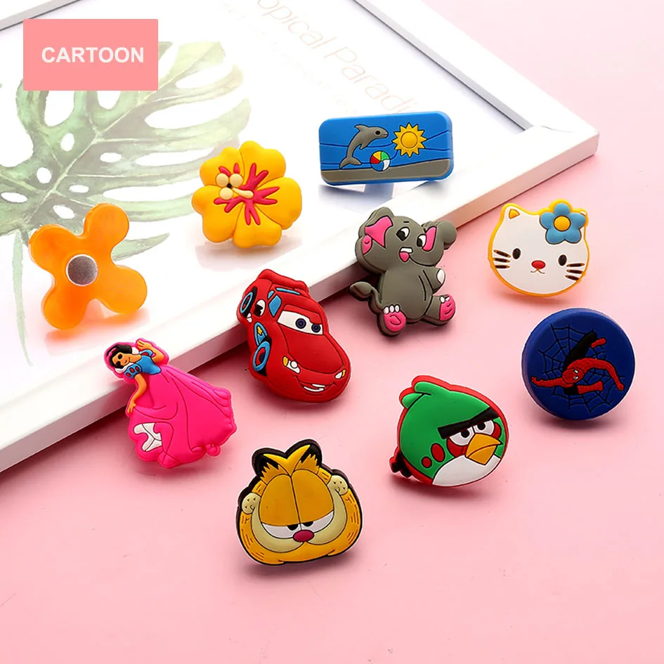 

1pc Children Room Knobs and Handles Cartoon Furniture Handles Plastic Door Knob Kids Drawer Cabinet Pulls