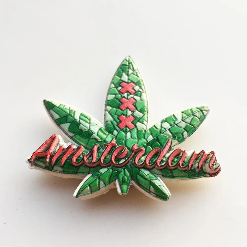 Магниты на холодильник BABELEMI Amsterdam резиновая наклейка дорожные сувенирные