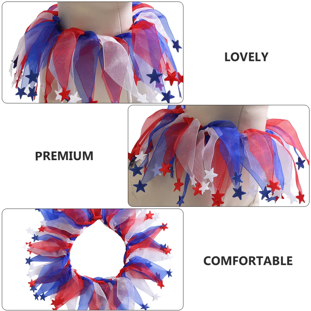 

1Pc Independence Day Pet Collar Decorative Pet Neckband Festival Pet Costume