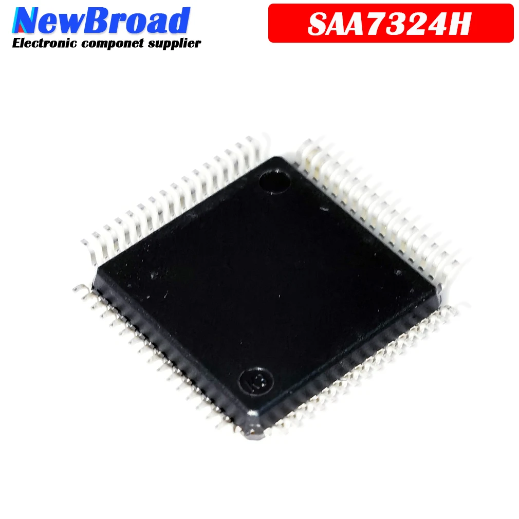 1PCS Audio Decoder SAA7324H SAA7324H/M2B SAA7324T M1 QFP64 IC DIGITAL/CD DAC DECODER | Электронные компоненты и