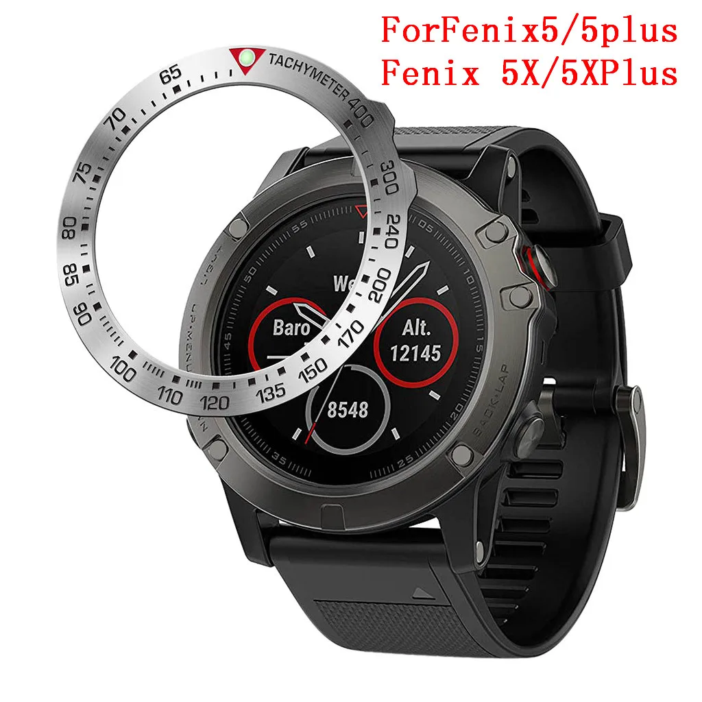 Клейкая Крышка для часов металлический чехол с защитой от царапин Garmin Fenix 5 / 5plus 5X