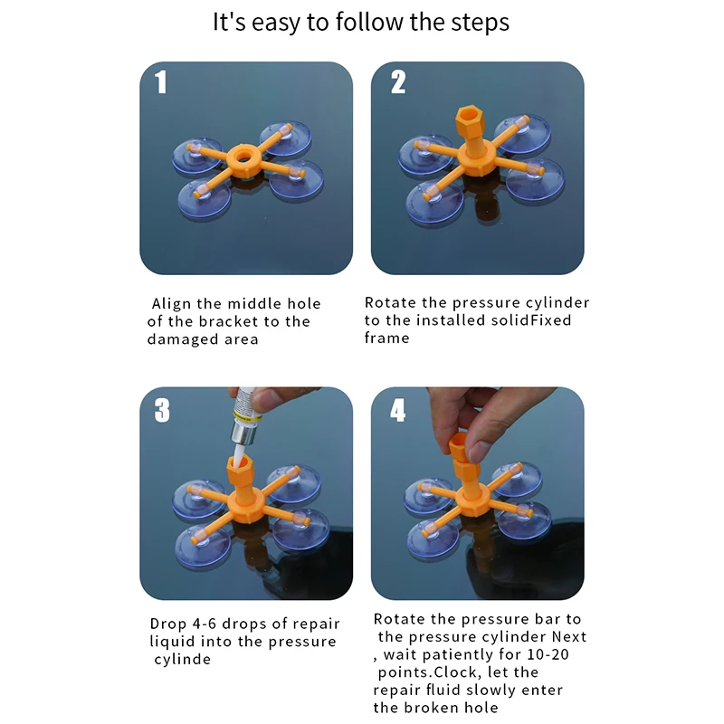 Набор для ремонта ветрового стекла автомобиля| |