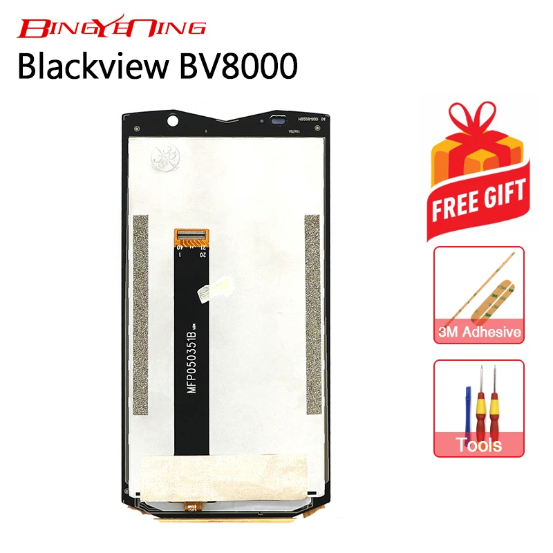 BingYeNing новый оригинальный для Blackview BV8000 Pro ЖК экран + рамка в сборе Замена 5 0