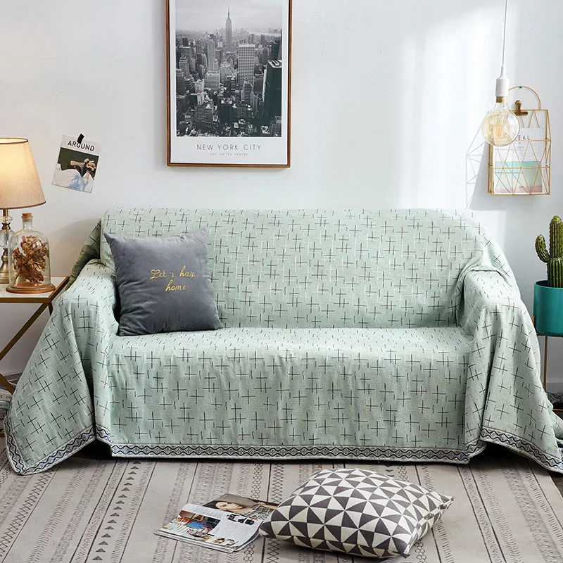 Light green Синель для дивана, полотенце, чехол для дивана, Тканое покрывало, чехол для дивана для гостиной, мебель, кресло, диван для влюбленных, чехол - Цвет: Light green