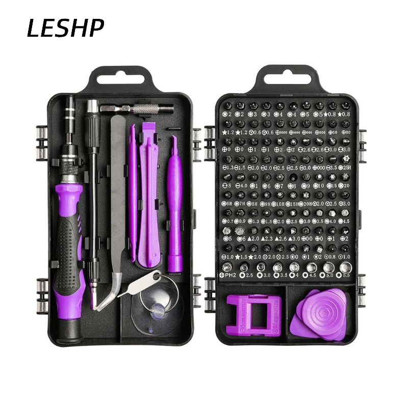 Прецизионная отвертка 110/115 в 1 набор миниатюрных электрических отверток для