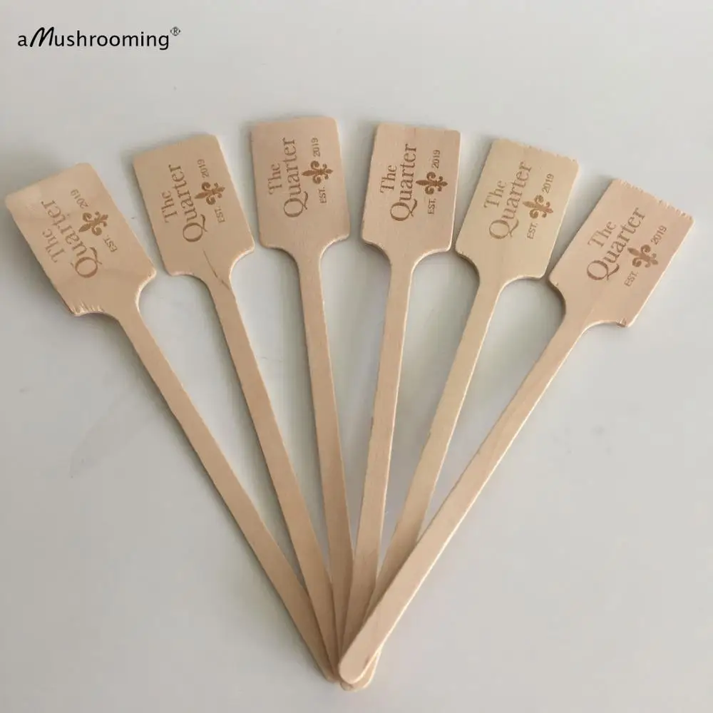 X100 персонализированные аксессуары для бара Коктейльные перемешивающие палочки