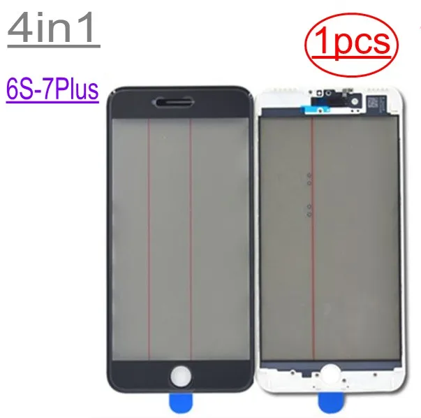 1 шт. холодный пресс для iPhone 6s 7 7plus переднее стекло с рамкой поляризатором oca