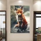 Скандинавские животные лиса Холст Искусство декоративная живопись плакаты печатные настенные картины для гостиной Декор