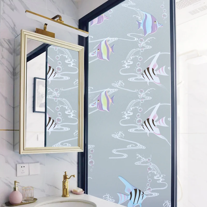 Новая оконная пленка замороженное стекло водонепроницаемая конфиденциальности