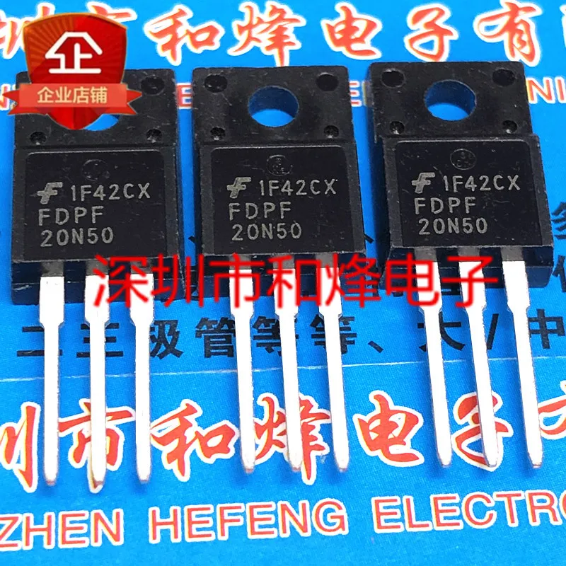 100% новый и оригинальный FDPF20N50 TO-220F 20A 500V | Электроника