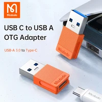 mcdodo usb c to usb a 3 0 connector otg adapter type c male to female data converter fast charge qc 4 0 for phone headset laptop