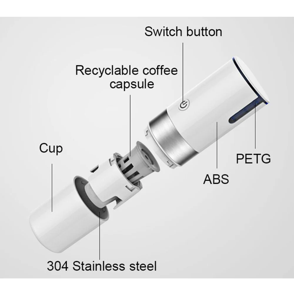 Economici Macchina Per Caffè Automatica Portatile USB Per Auto Per Uso Domestico Macchina Per Caffè Espresso A Capsula Americana Per Caffettiera Da Viaggio A Capsula Istantanea