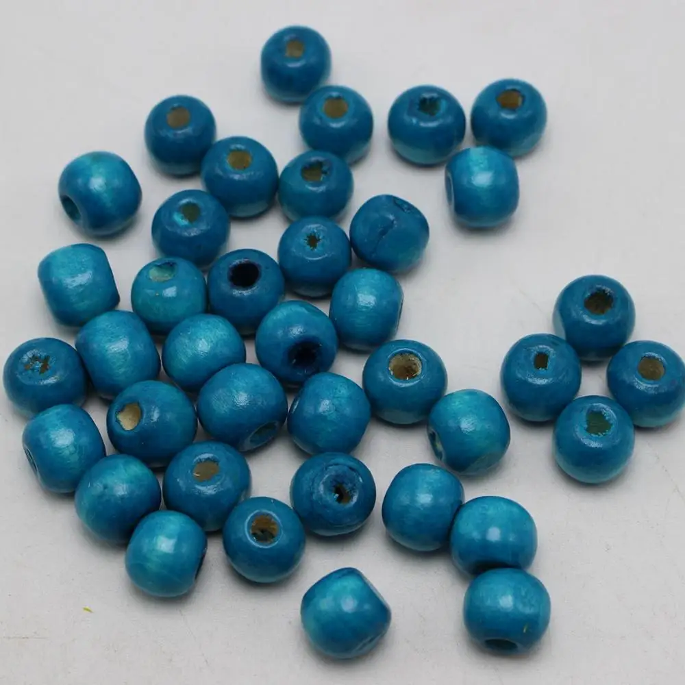 500 Синий 8 мм круглые деревянные бусины ~ бусины|bead veil|beads after beadsbead bails |