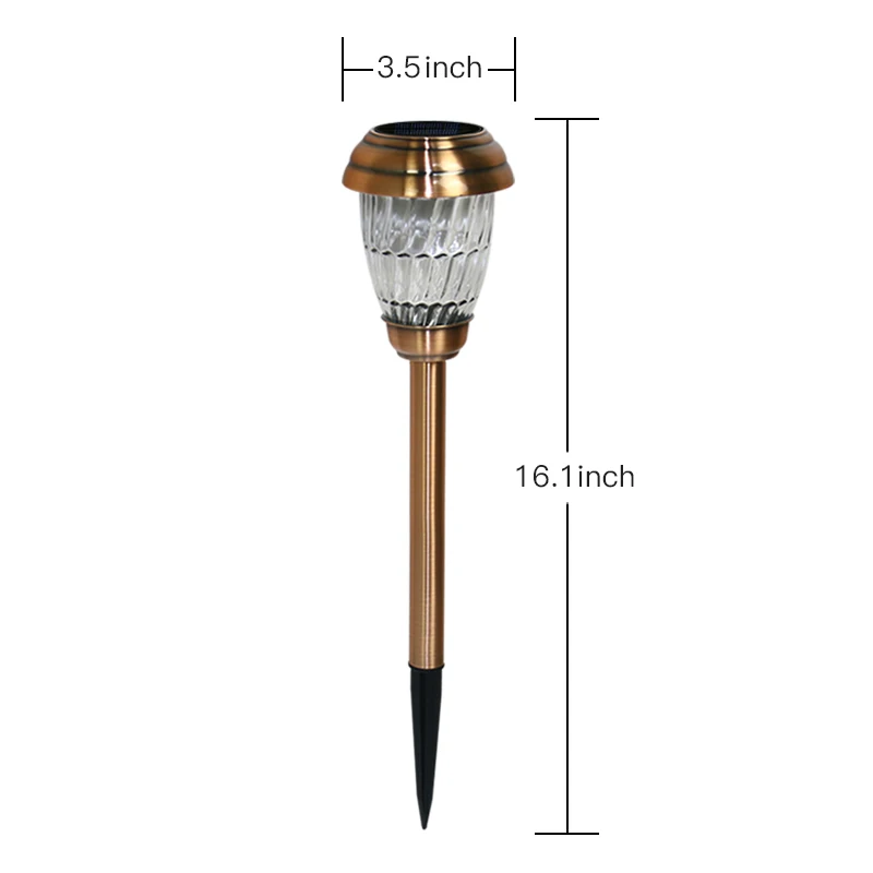 Уличная лампа на солнечной батарее водонепроницаемый светильник из стекла с
