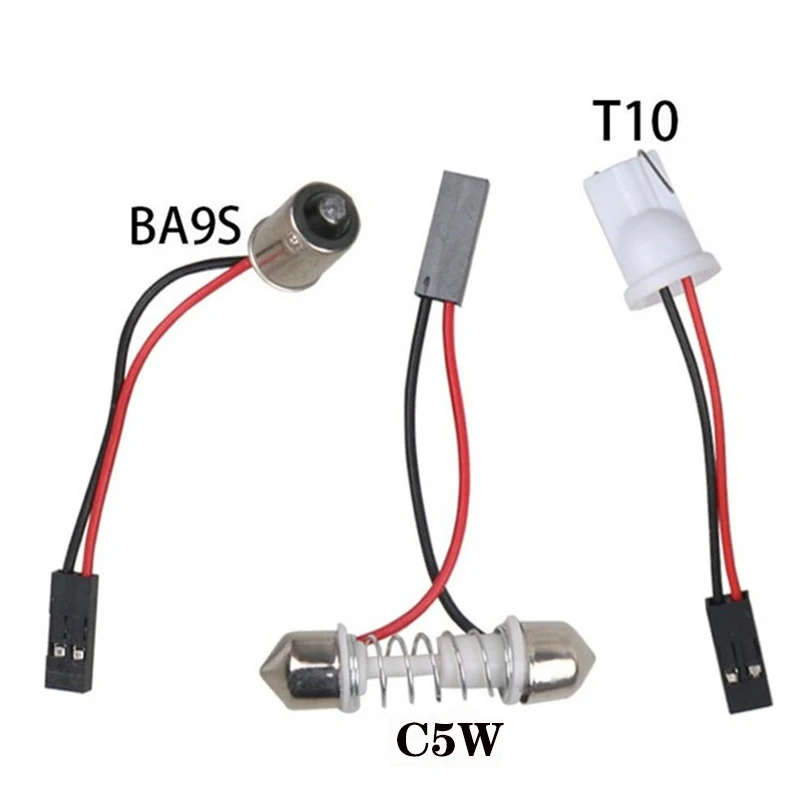 Акция T10 BA9S W5W COB 24SMD 36SMD 48SMD автомобильная светодиодная лампа для чтения салона