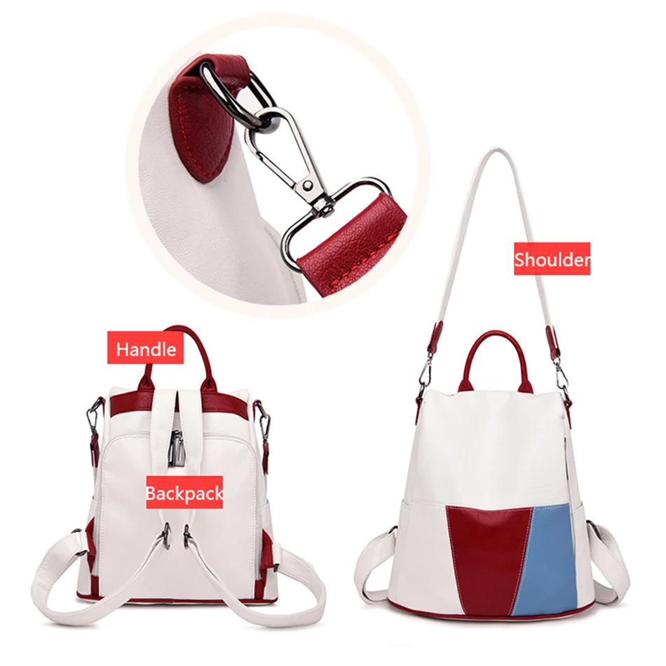 Многофункциональный Женский дорожный рюкзак с защитой от кражи роскошный