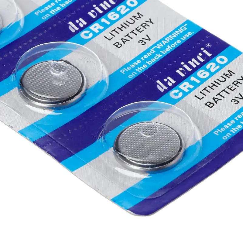 

5PCS Lithium Battery CR1620 Electronic Button Coin Cell Batteries 3VECR1620 DL1620 5009LC Watch Toy Remote CR 1620
