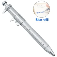 1pc vernier caliper pen blueblack refill multifunction 0 5mm gel ink pen vernier caliper roller ball pen stationery