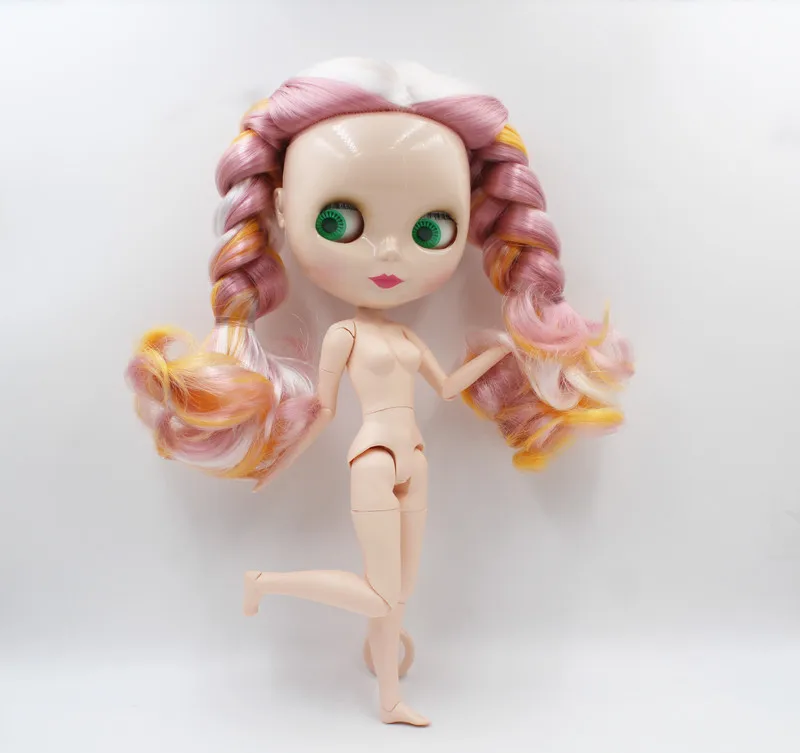 Free Shipping colorful RBL-920 DIY Blyth doll fashion hair 4 big eyes man body 1/6 BJD special price boy toy girl birthday gift | Игрушки и