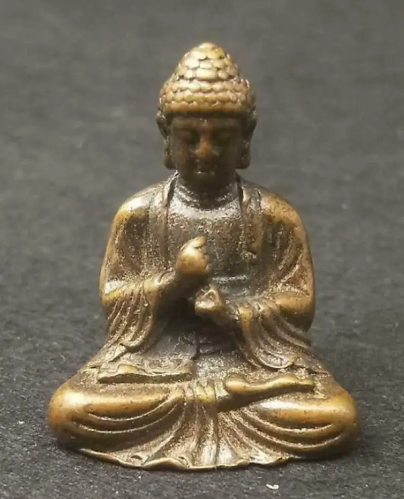 

Antiques Miscellaneous Collection Pocket Buddha Statue Tathagata Buddha Tea Pets