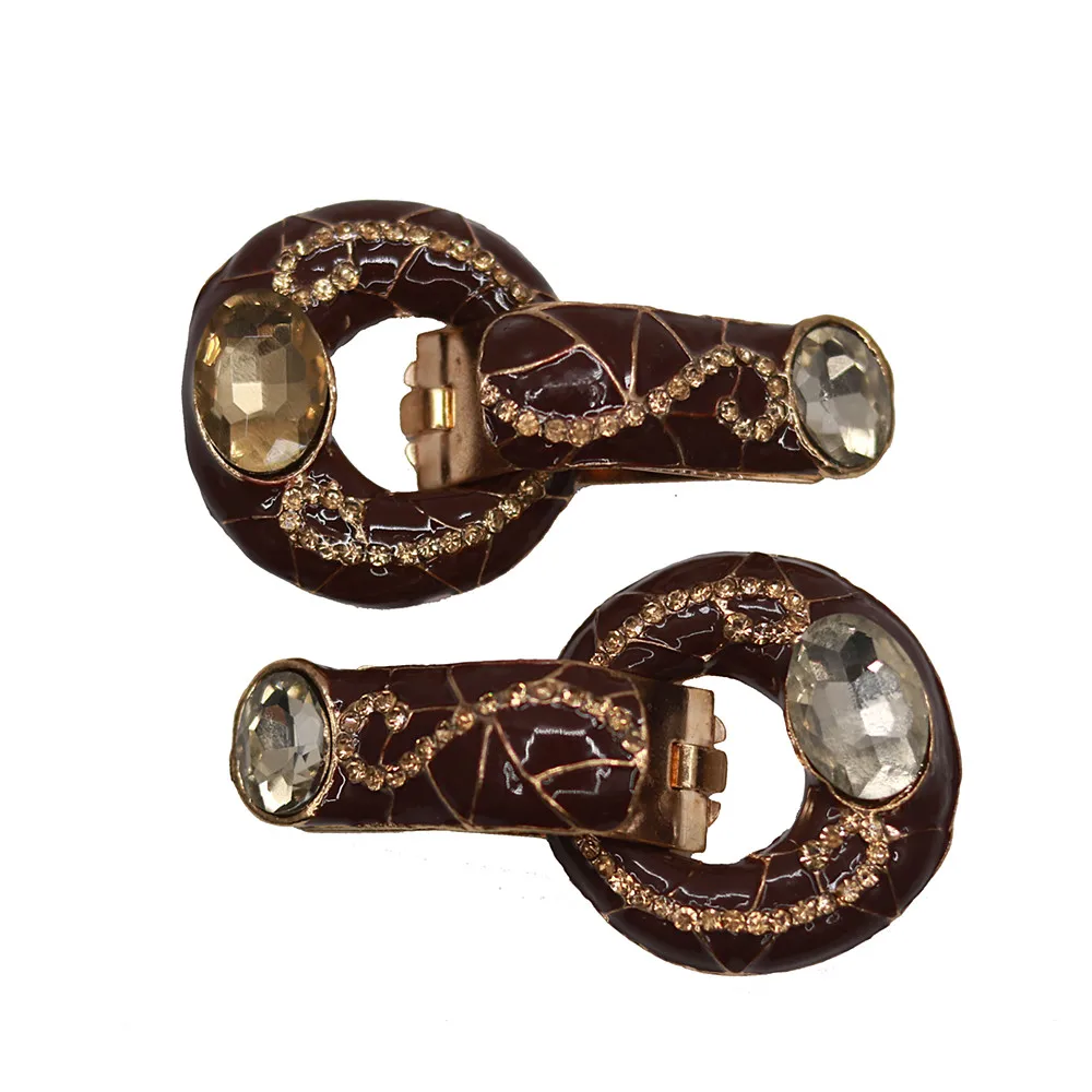 Хорошее качество 70 мм металлические стразы пуговицы для украшения свитера