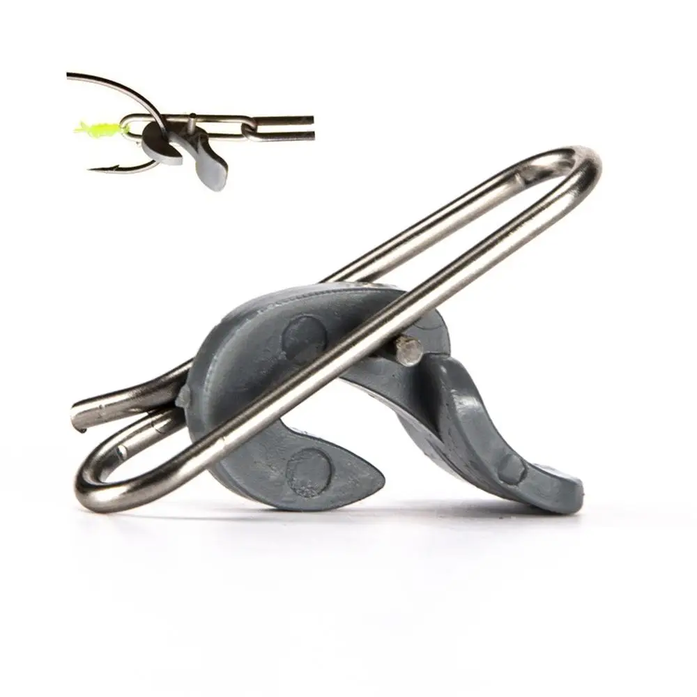 10 шт./компл. ударопрочный рыболовный крючок из нержавеющей стали зажим для