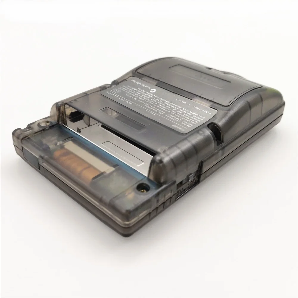 Прозрачная Черная восстановленная консоль для Консоль Game Boy GBC с подсветкой LCD мод