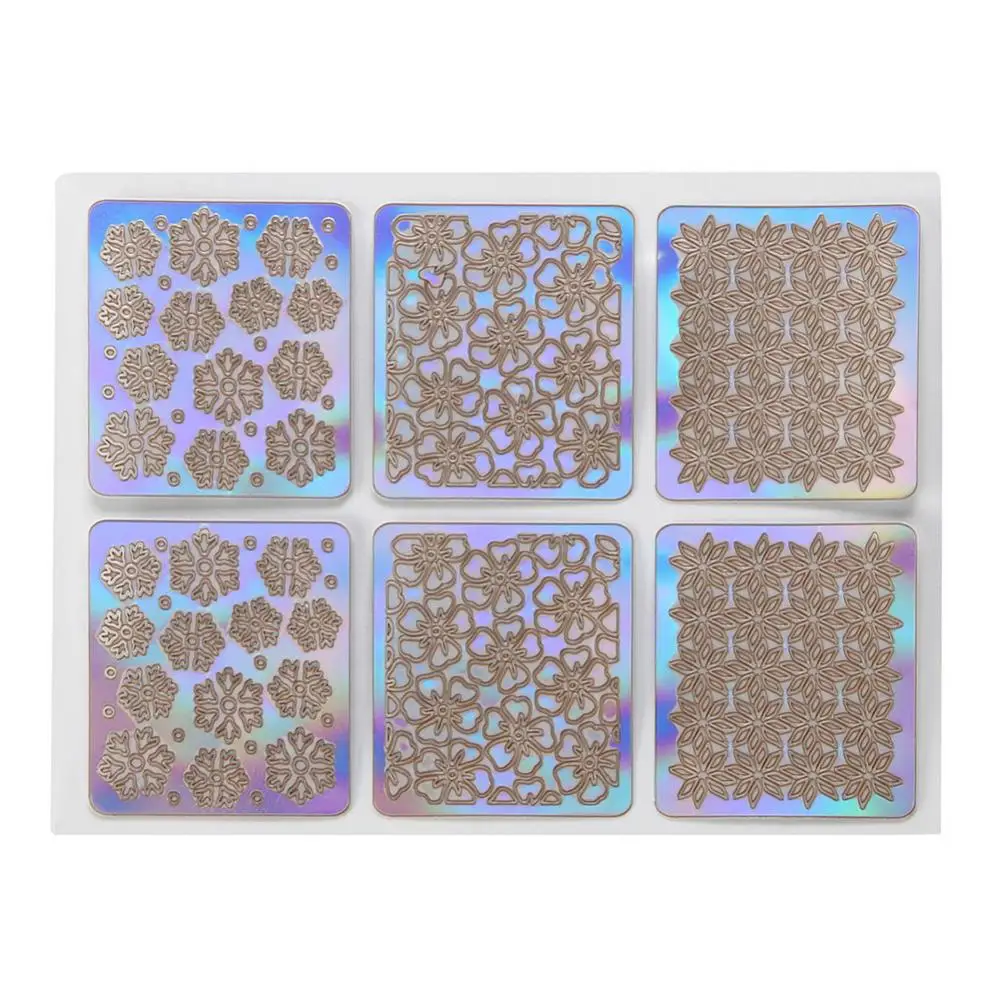 12 шт. модные технические шаблоны полосы волнистые полые печатные штампы для