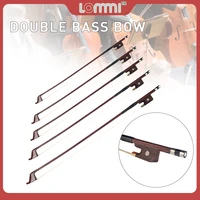lommi 44 34 12 14 18 french style bass bow double bass bow brazilwood upright bass beginner bow real horsehair bass use