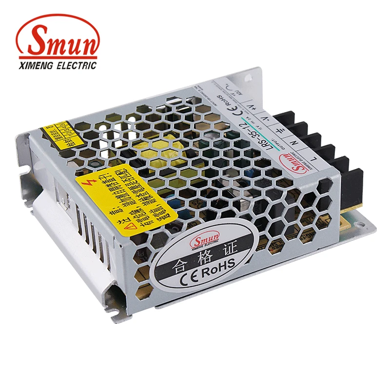 Smun LRS-35-12 35W 12VDC 3A выход промышленный AC-DC импульсный режим питания SMPS | Обустройство