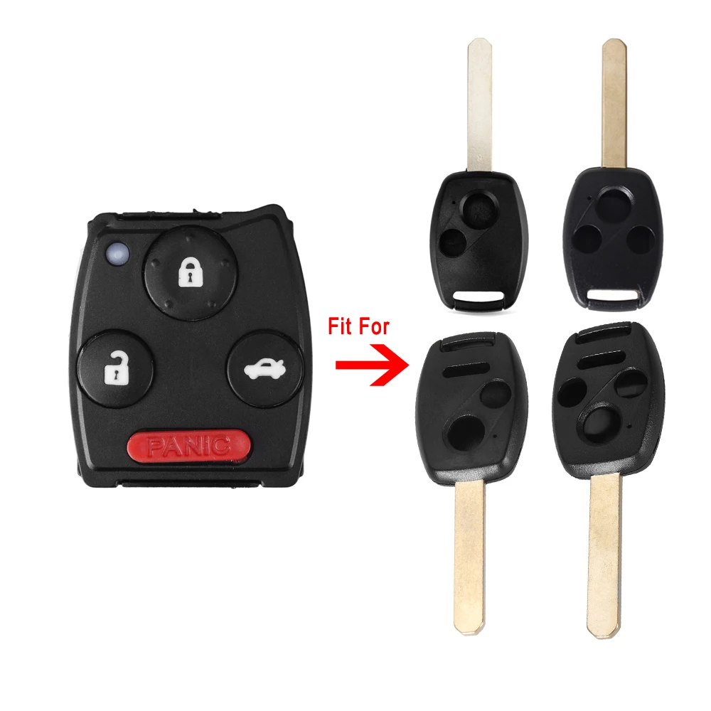 KEYYOU 20 шт. набор резиновых подушек для дистанционного ключа с 4 кнопками Honda Jazz Civic