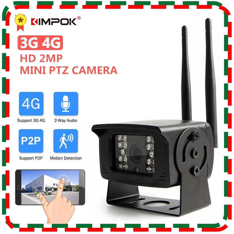 

KIMPOK 3G 4G SIM Card Smart IP Dome Camera WIFI Security Car Camera Outdoor 5MP 1080P HD CCTV Home Surveillance Camera Metal