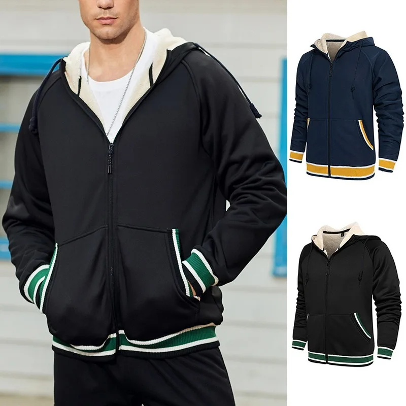 

Men's Bomber Zipper Jacket Winter Male Fleece Warm Coats 2021 New Casual Streetwear Hip Hop Slim Fit Pilot Jackets Mens Clothing