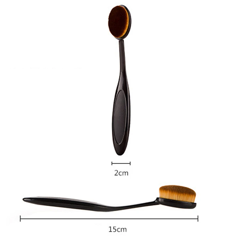 1Pcs Women Pro Cosmetic blush Makeup Brushes 15cm Toothbrush brush Curve Foundation Brush for lady girls tool | Красота и здоровье