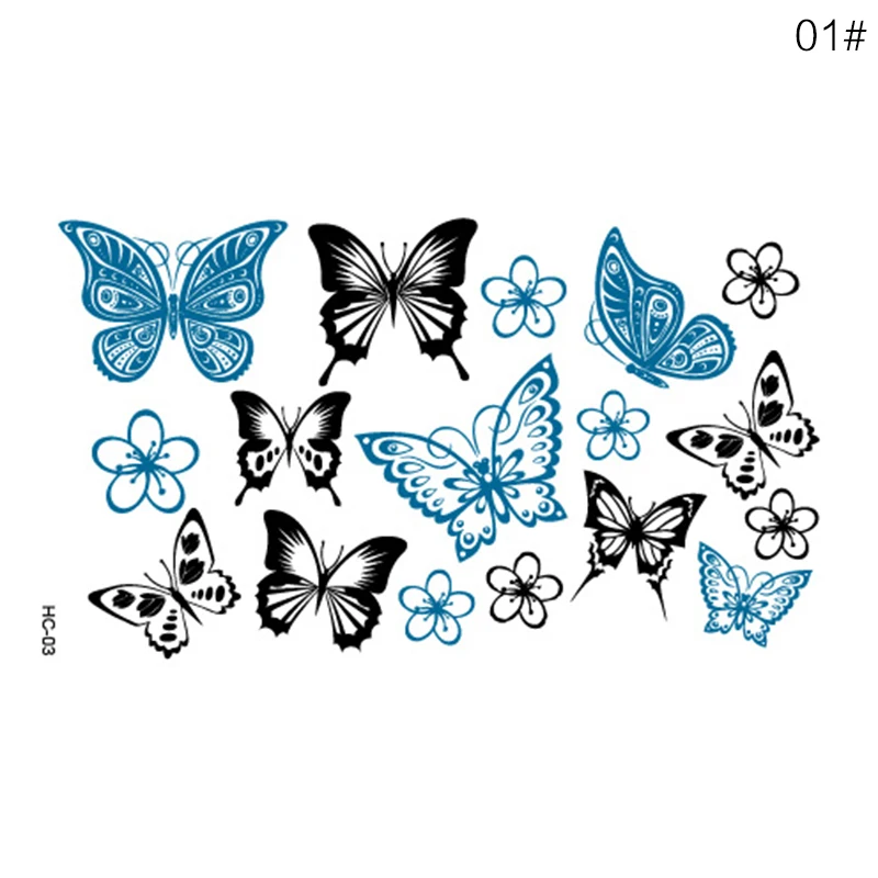 Татуировка хной 1 шт. временные водонепроницаемые дышащие наклейки с эффектом