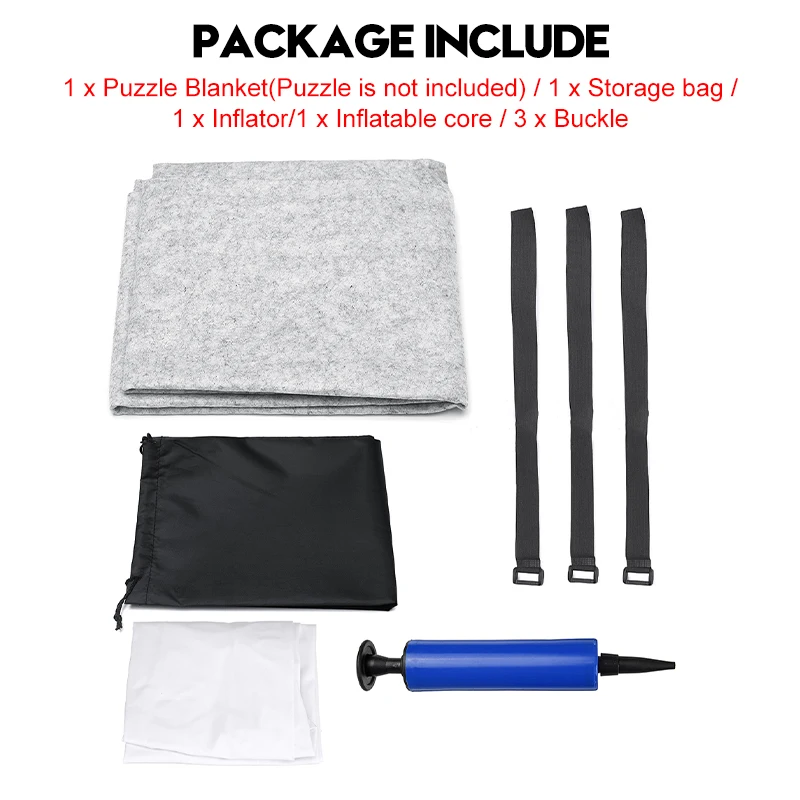 

3000 Pieces Puzzles Mat Jigsaw Roll Felt Mat Play mat Puzzles Blanket For Up to Puzzle Accessories With Travel Storage Bag