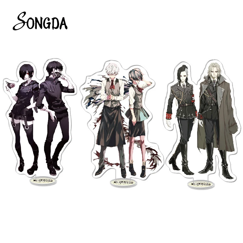 

Anime Tokyo Ghoul Acrylic Figure Stand Model Plate Desk Decor Cartoon Kaneki Ken Touka Kirishima Toys Standing Sign Fans Jewelry